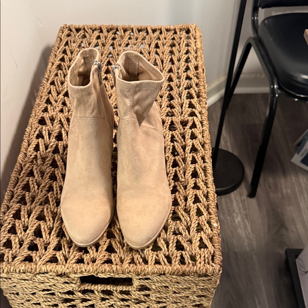 Marc Fisher Beige Ankle Booties